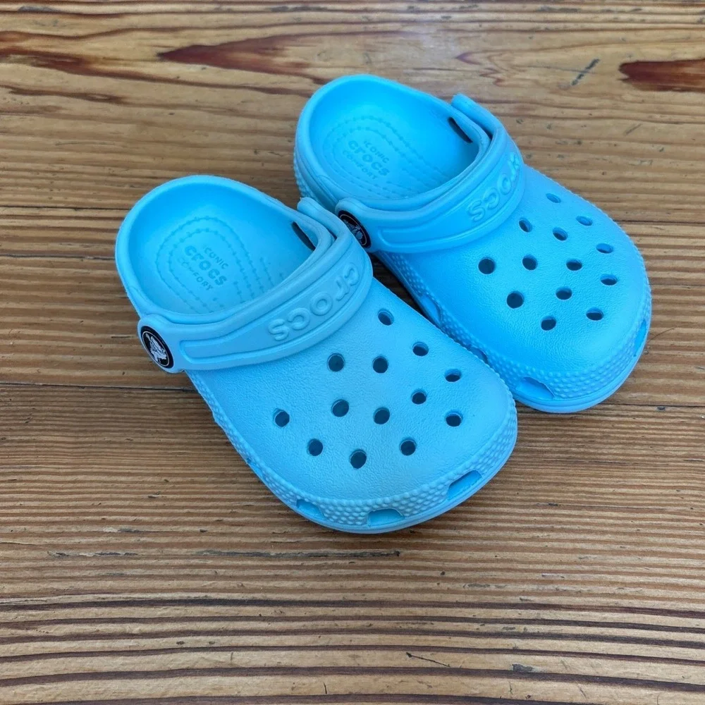 Crocs Classic Clog Kids Blue Casual‎ Slip On Water Shoes SIZE 7